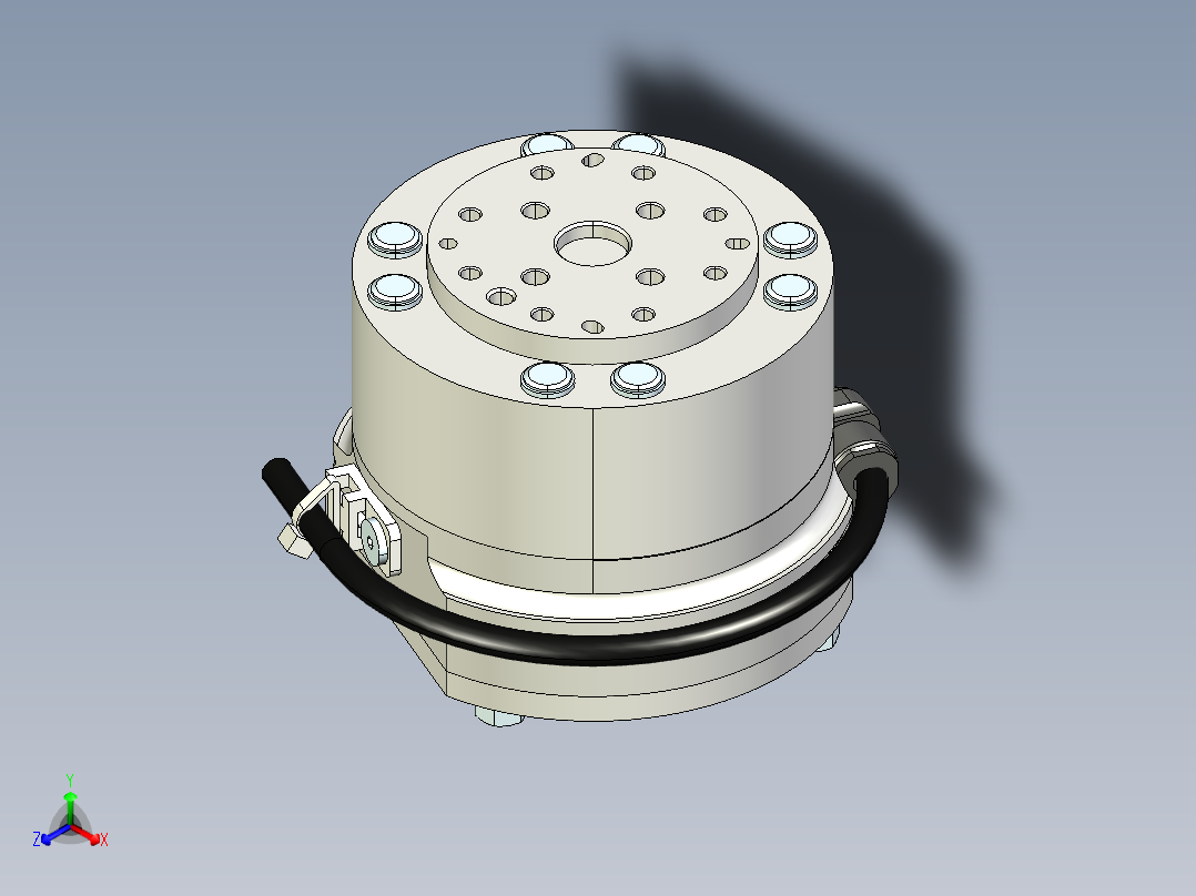爱普生EPSON机器人力传感器-S250P_rev1正等轴测图