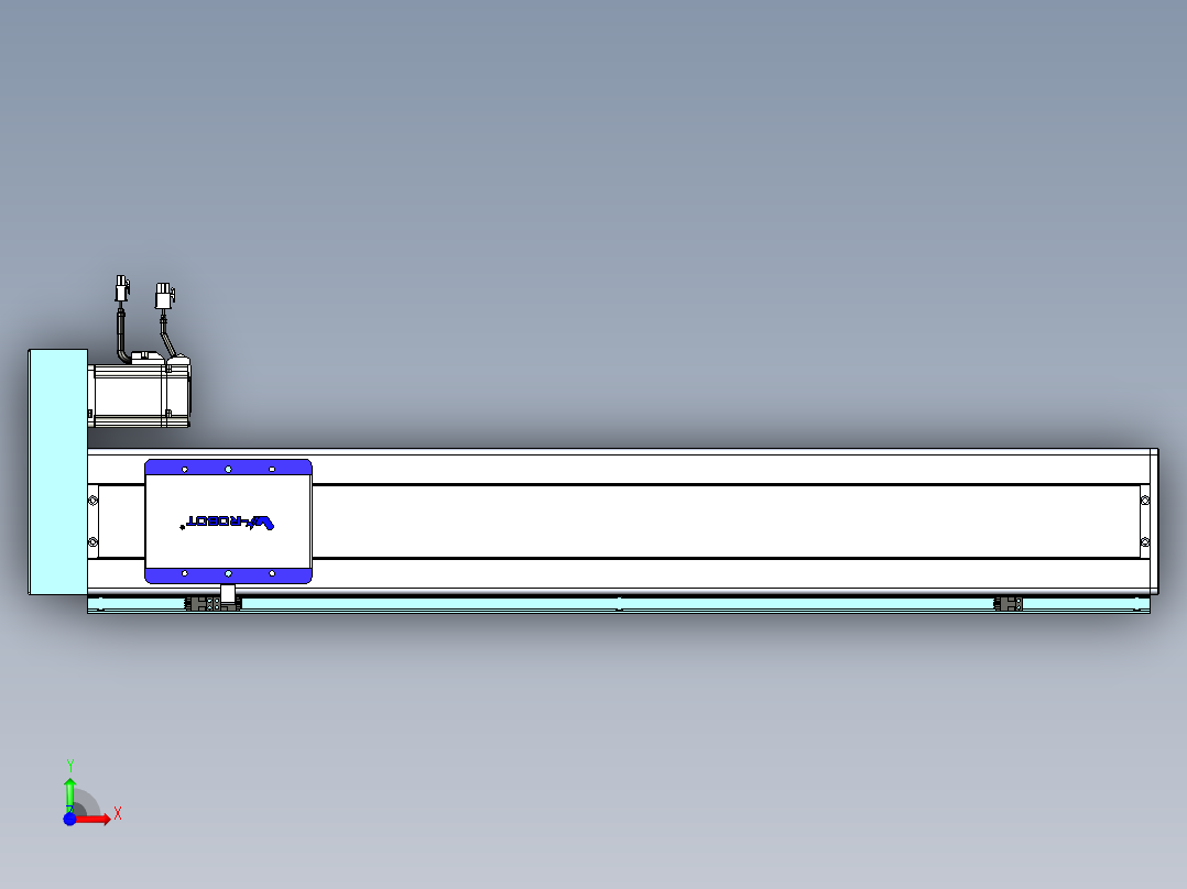 威洛博VC丝杆传动-无尘环境VC14-Lxx-C-S750-BR-ZP40-C3前视图