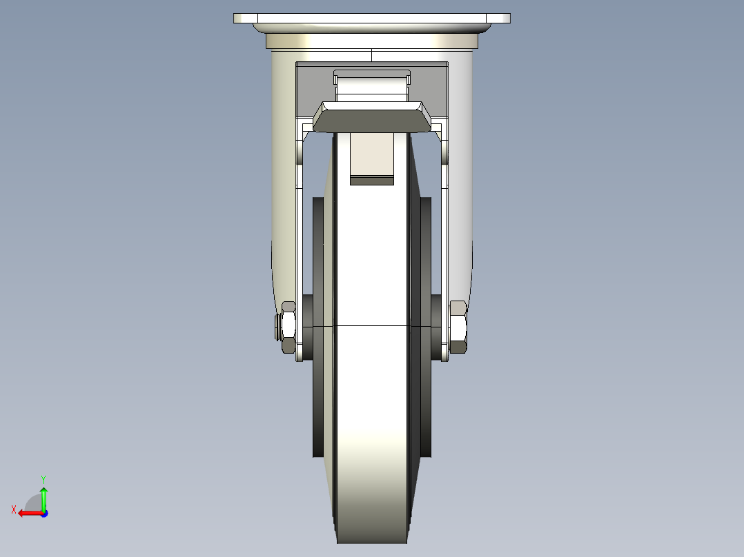 型材-KJN 259791 125MM WHEEL后视图