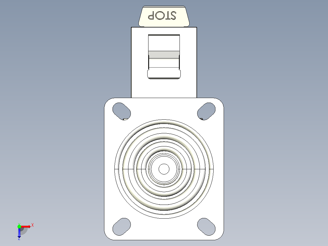 型材-KJN 259791 125MM WHEEL俯视图