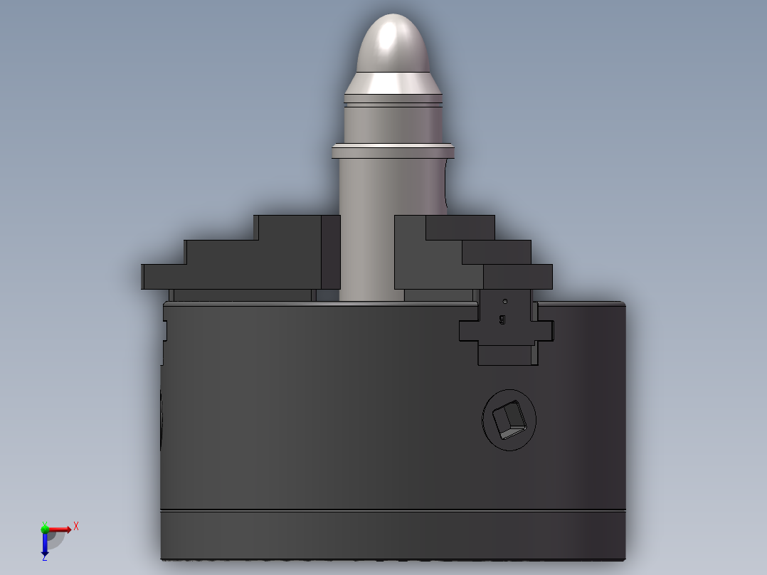 三爪卡盘装配俯视图