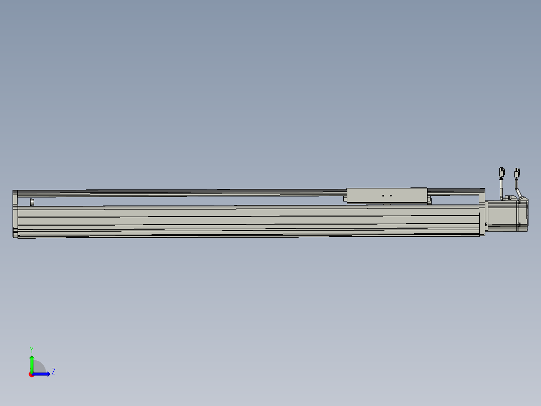 东锦丝杆传动-直线滑台模组DH210-C-L10-S800-BC-P750W-C3左视图