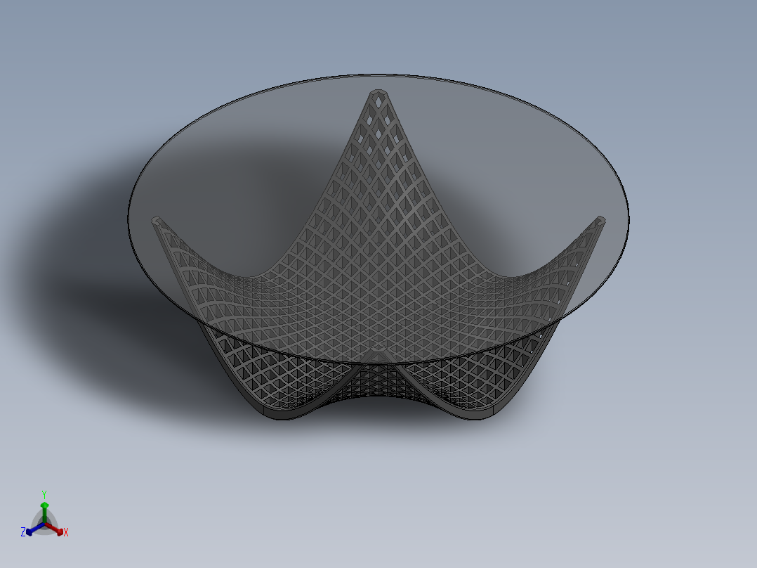 桌子(3)正等轴测图