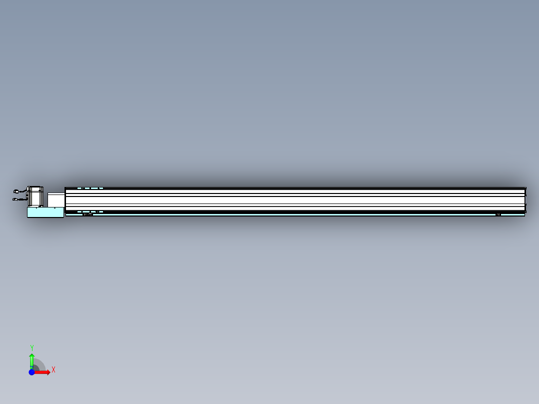 威洛博VBF同步带传动一般环境VBF14-L45-S2200-BL-ZP75-C3前视图