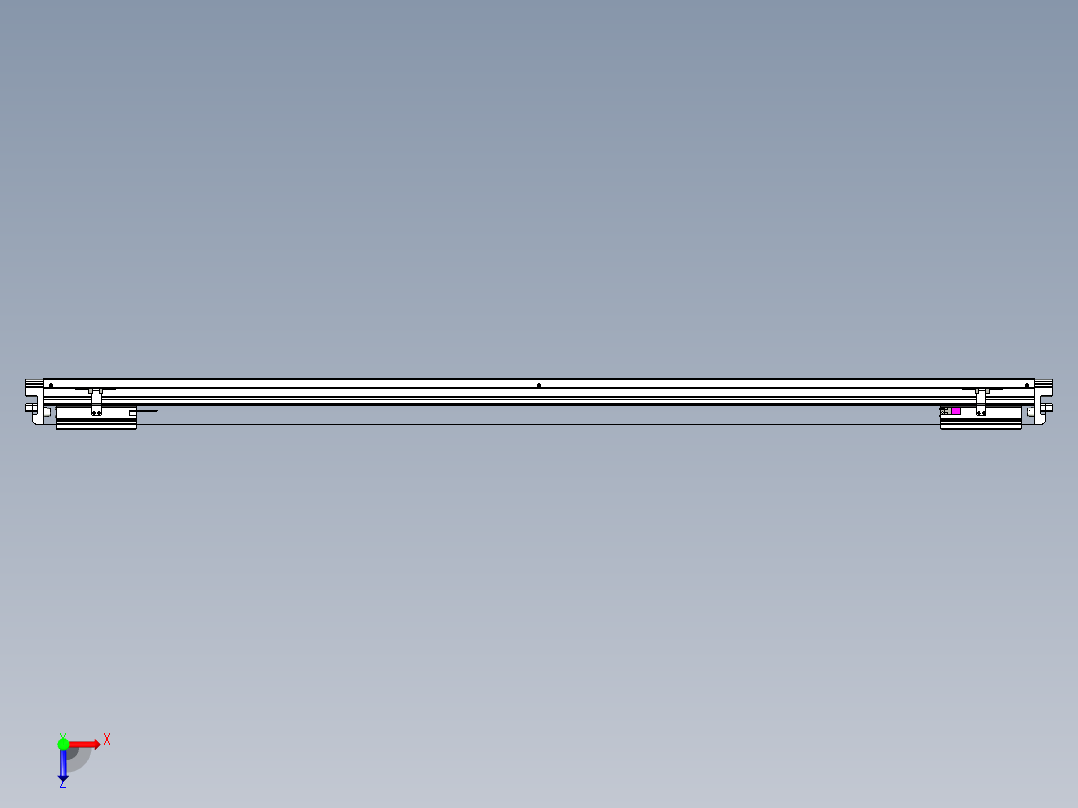 威洛博VL系列直线电机模组-2VL22H2-S1550俯视图