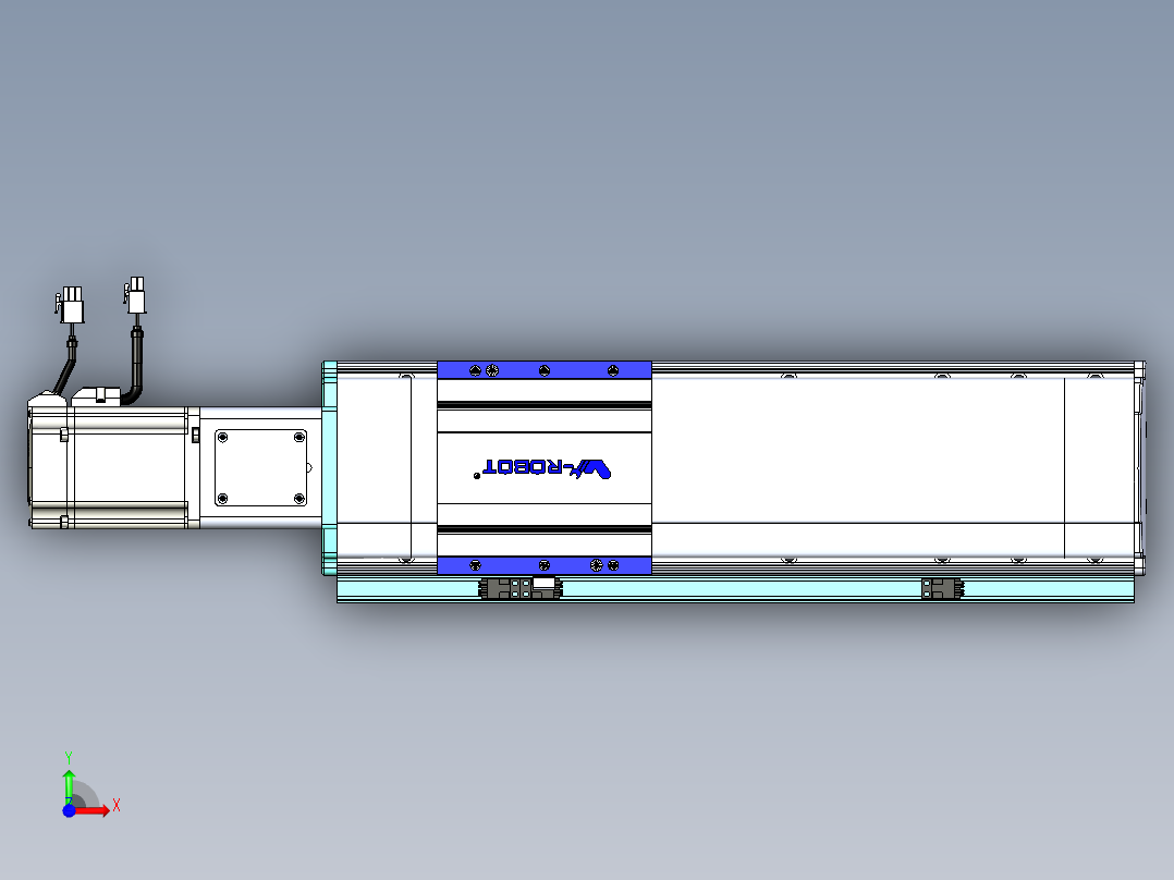VF丝杆传动-一般环境VF14-Lxx-C-S250-BC-ZP75-C3前视图