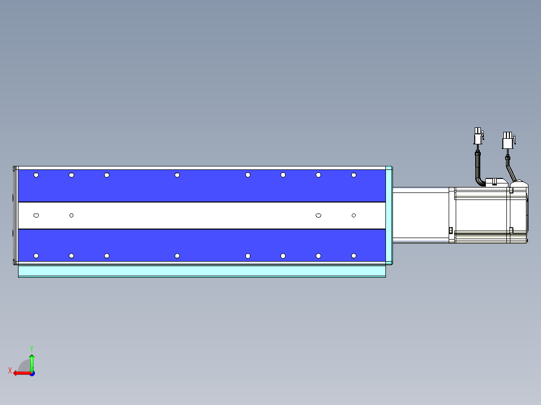 VF丝杆传动-一般环境VF14-Lxx-C-S250-BC-ZP75-C3后视图