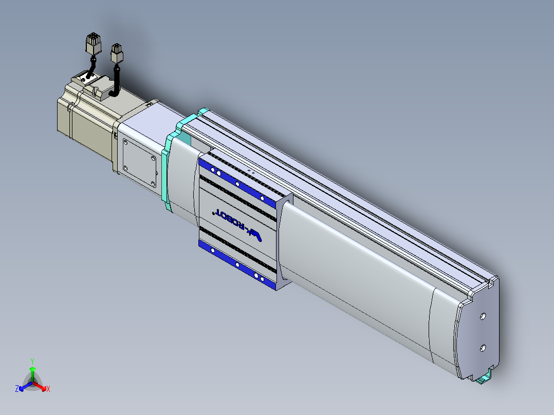 VF丝杆传动-一般环境VF14-Lxx-C-S250-BC-ZP75-C3正等轴测图