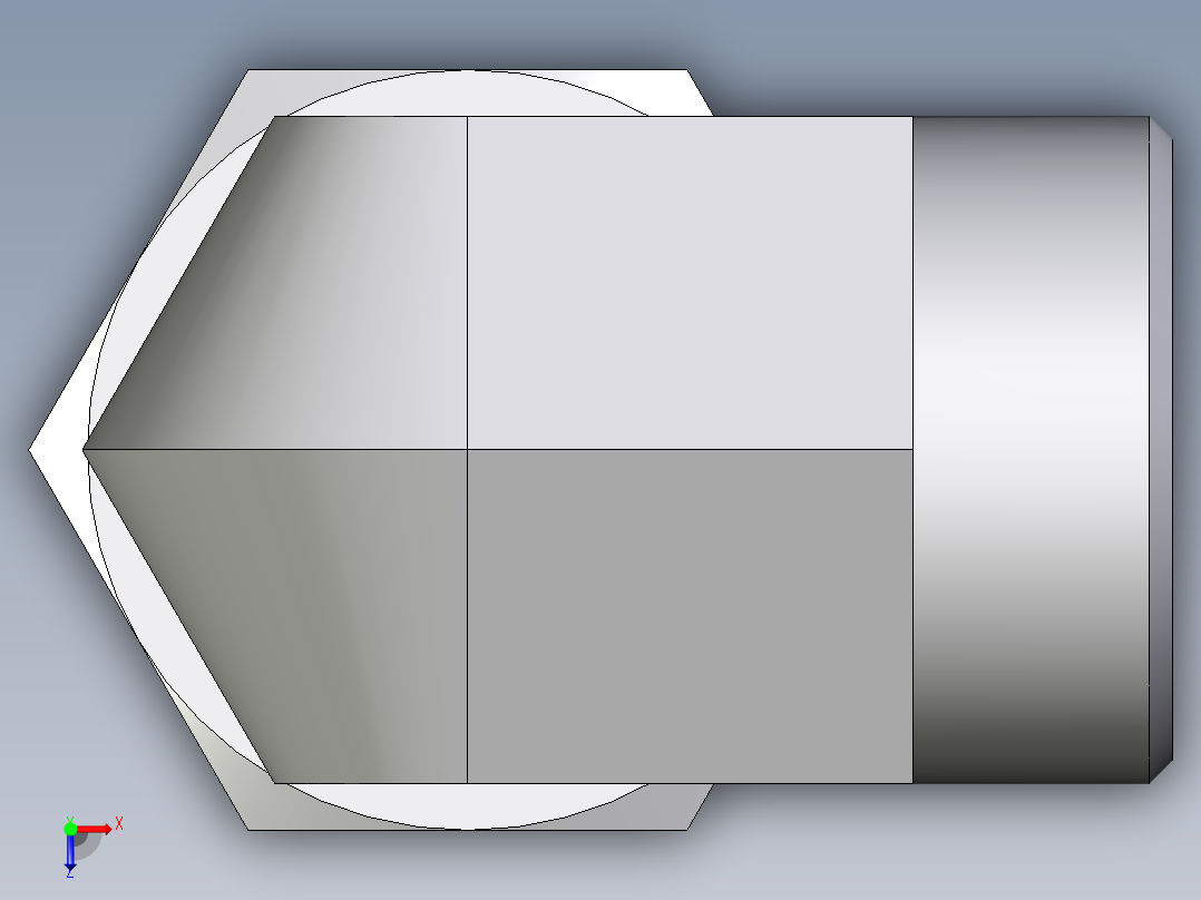 卡套式工业通用硬管接头EO_Swivel_nut_elbow_EW28LOMD71俯视图