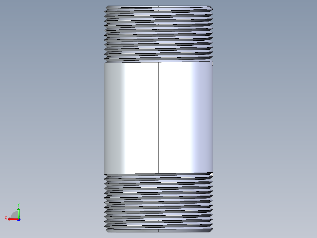 CPVC管件33-Sch80_Nipple_MPTxMPT_9861-297_2.5in x 6in后视图