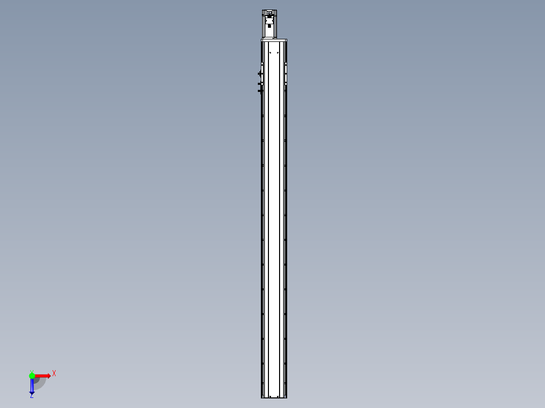 东锦丝杆传动-直线滑台模组DH102-C-L10-S1200-BC-P400W-C3俯视图