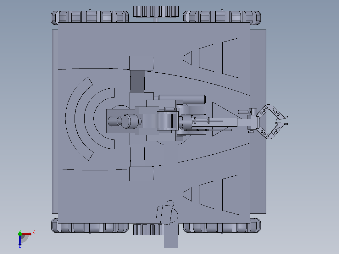 水下机器人---sw俯视图