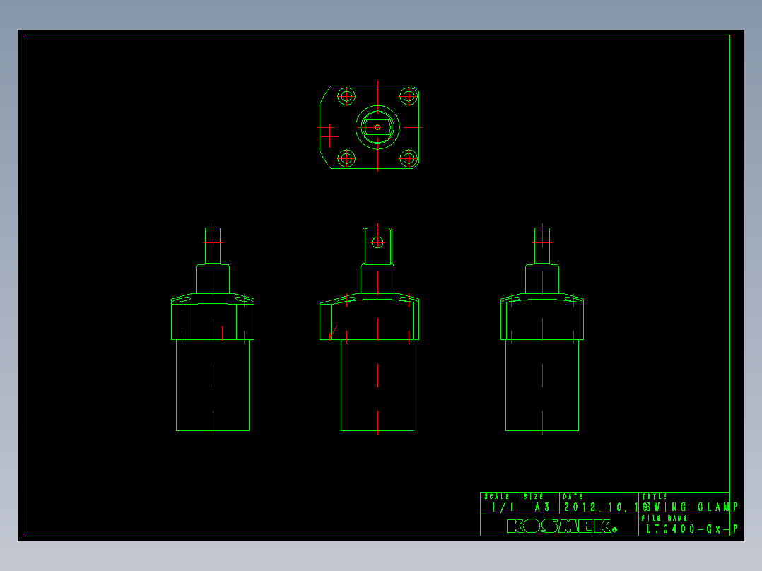KOSMEKLT0400-Gx-P多系列多零件图纸模型多系列多零件图纸模型