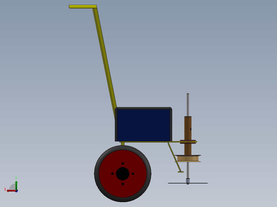 甘蔗收割机sugarcane-harvester-SW后视图