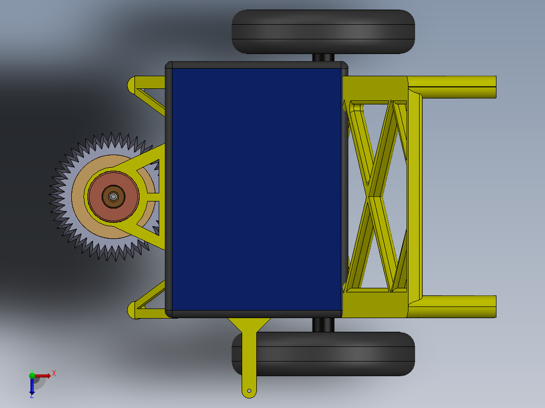 甘蔗收割机sugarcane-harvester-SW俯视图