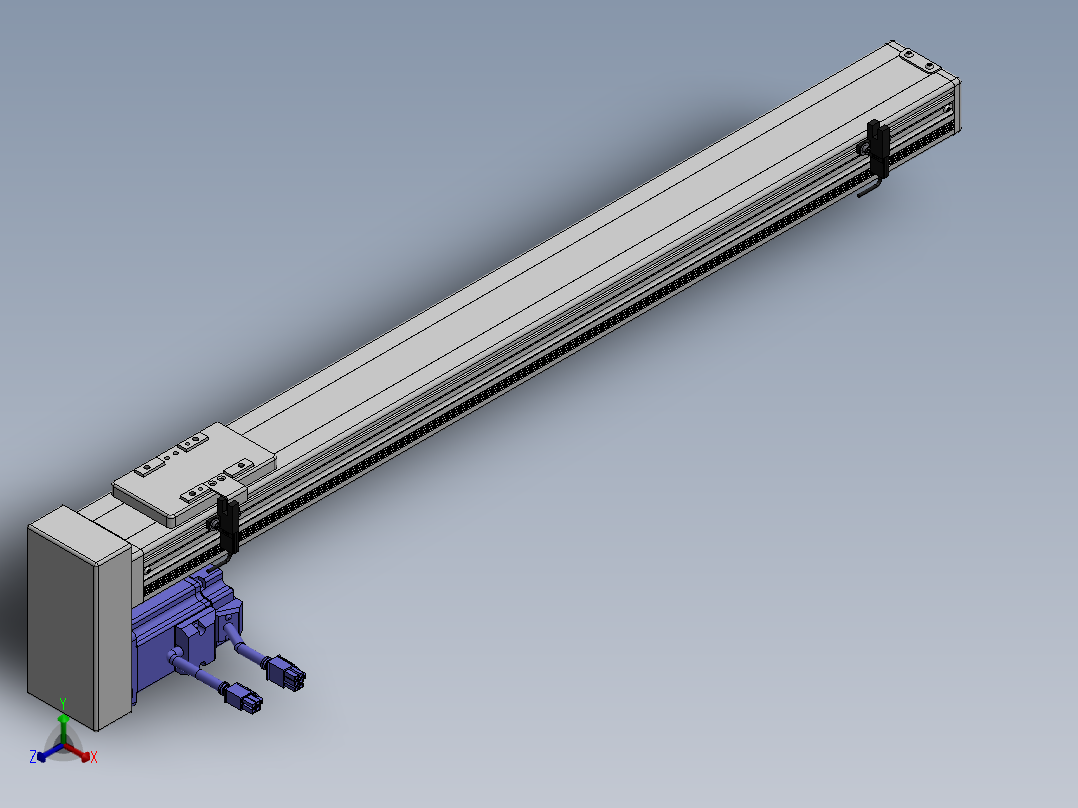 精密模组MY60-T10-600L-BM-P20B-C4-C正等轴测图