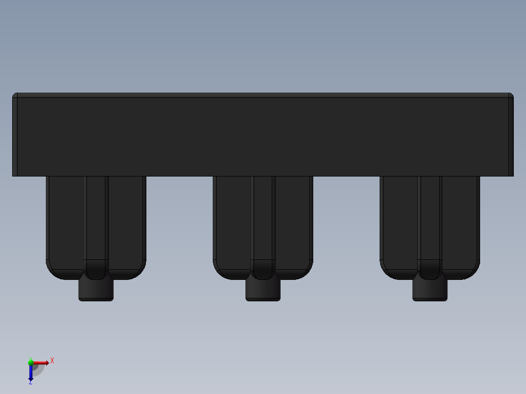 型材盖 30x30俯视图