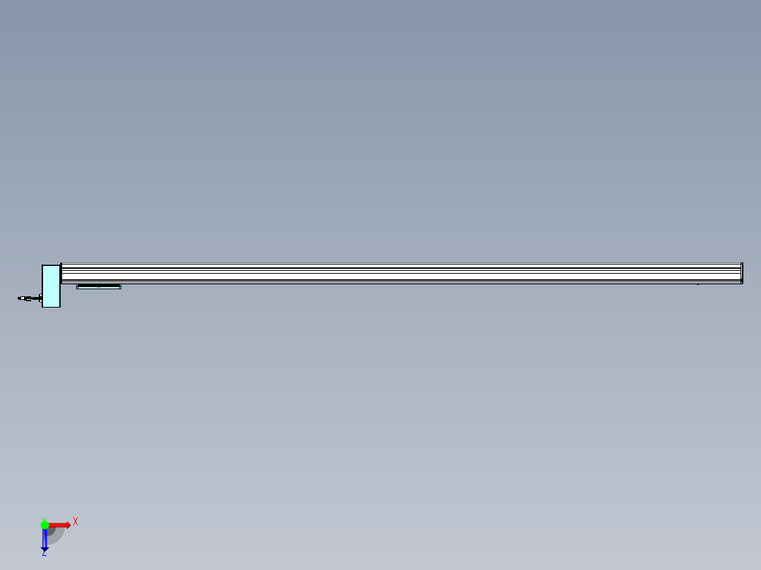 威洛博VBC同步带传动一无尘环境VBC14-L45-S2150-BRU-ZP40-C3俯视图