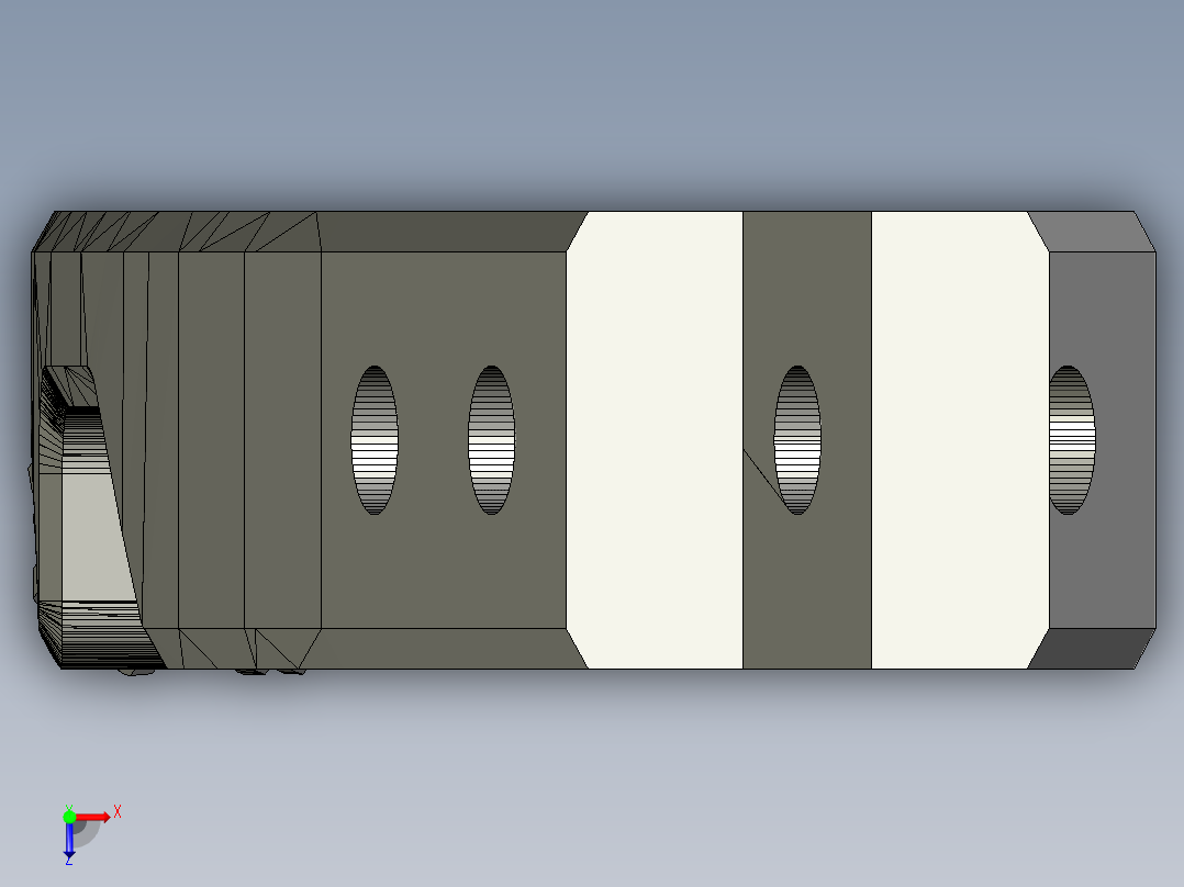 D1 反曲弓 Miniature_takedown_recurve_bow俯视图