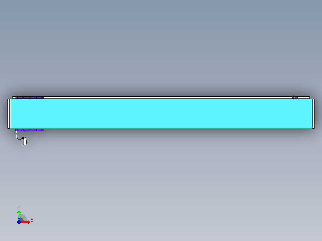 威洛博VL系列直线电机模组-VL22H3-S1950前视图