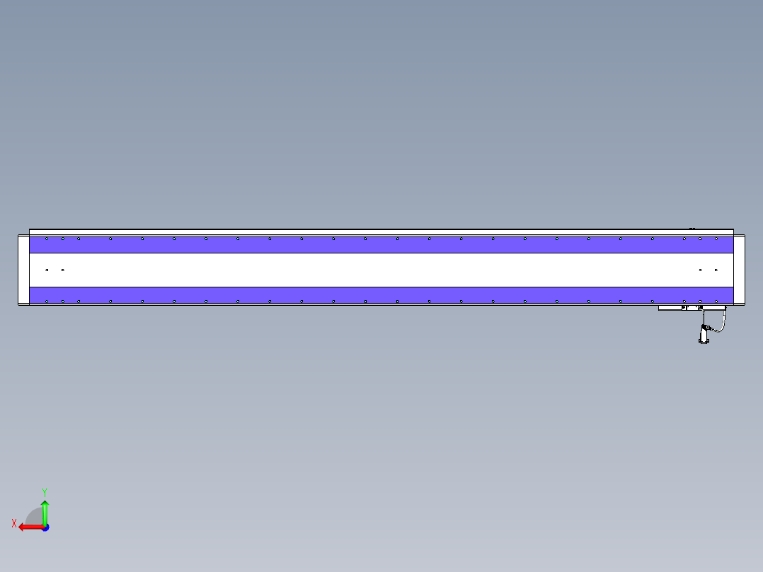 威洛博VL系列直线电机模组-VL22H3-S1950后视图
