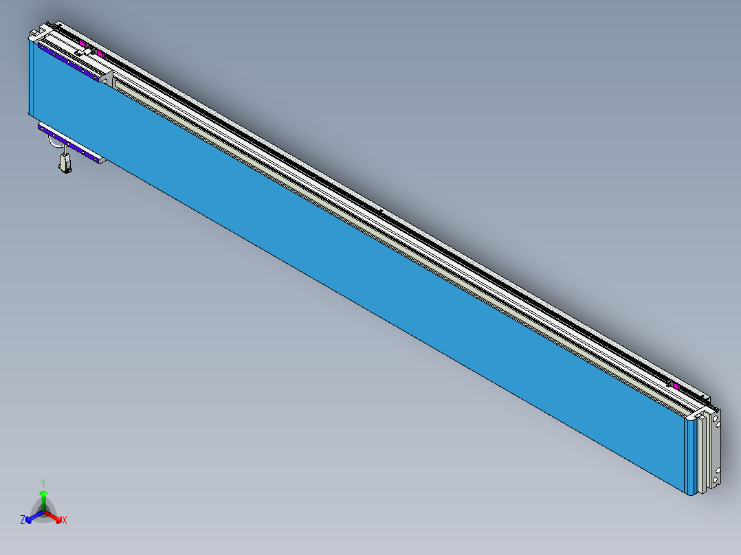 威洛博VL系列直线电机模组-VL22H3-S1950正等轴测图