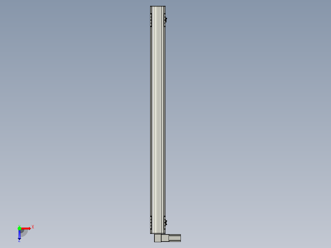 直线模组WG-LHB12-S1600-L(B)设计图纸俯视图