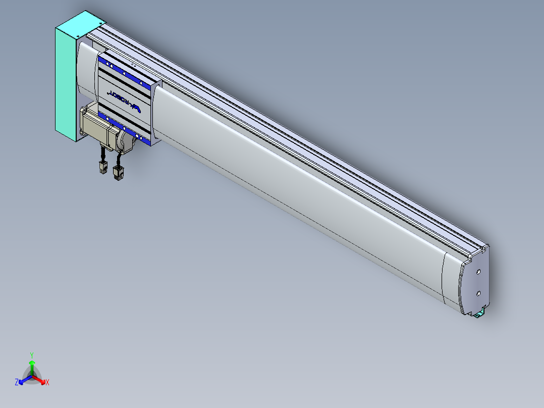 VF丝杆传动-一般环境VF14-Lxx-C-S750-BL-ZP40-C3正等轴测图