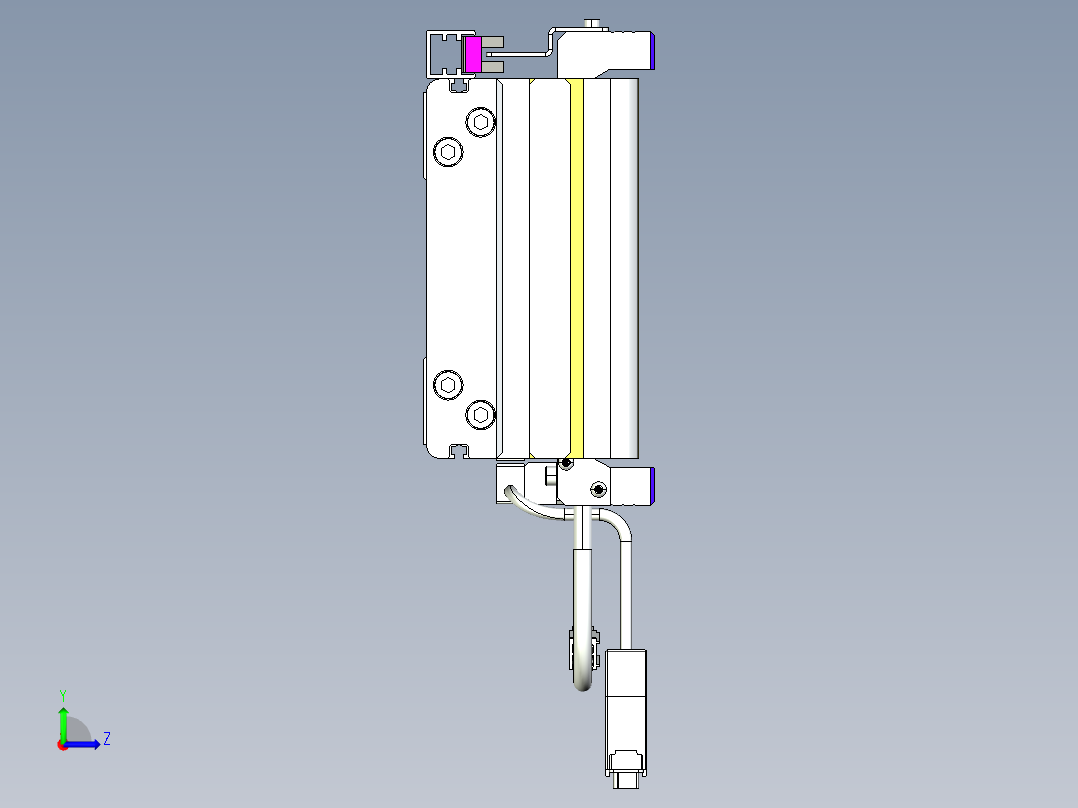 威洛博VL系列3d模型模组VL14S2Y-S3300左视图
