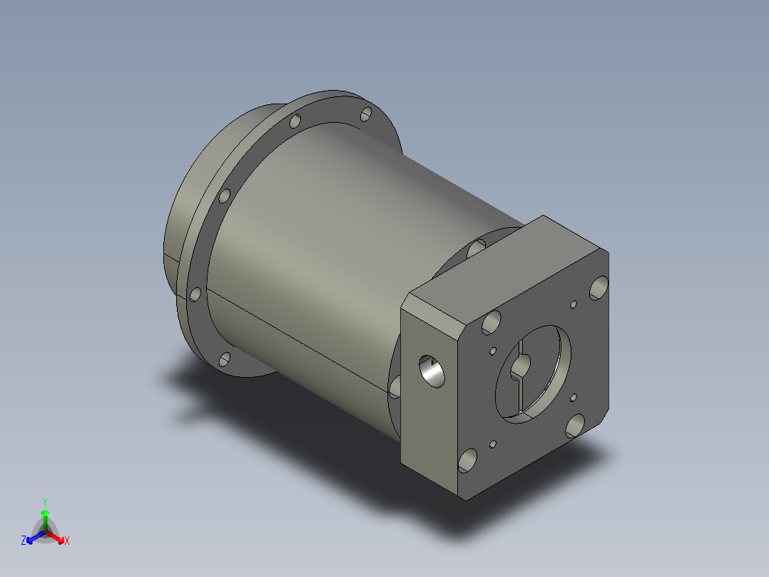 斜齿PHF060-L2 8-30-45-M3.STEP正等轴测图