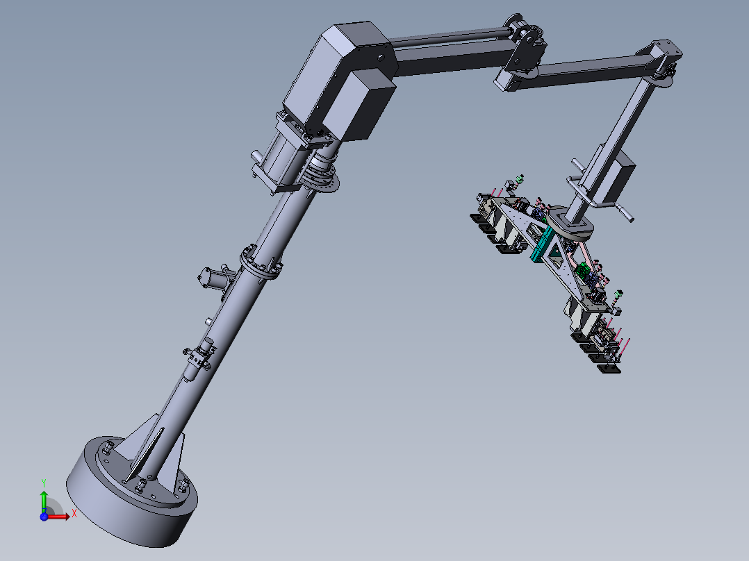 钣金件的助力搬运机械手sw20前视图