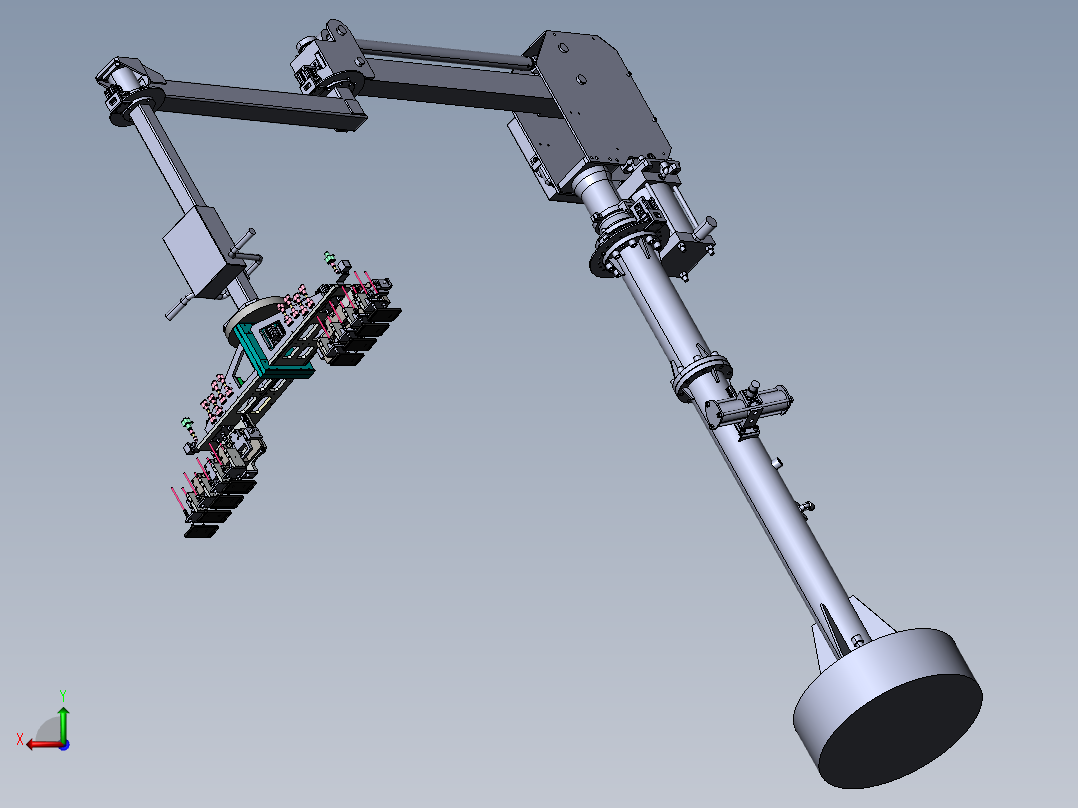 钣金件的助力搬运机械手sw20后视图