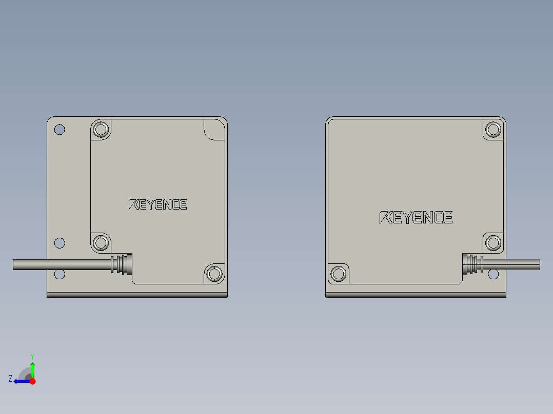 基恩士IB-30_kc图纸模型右视图