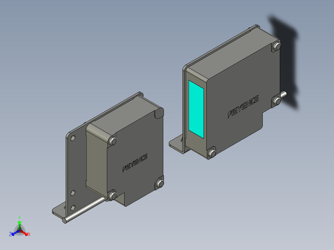 基恩士IB-30_kc图纸模型正等轴测图