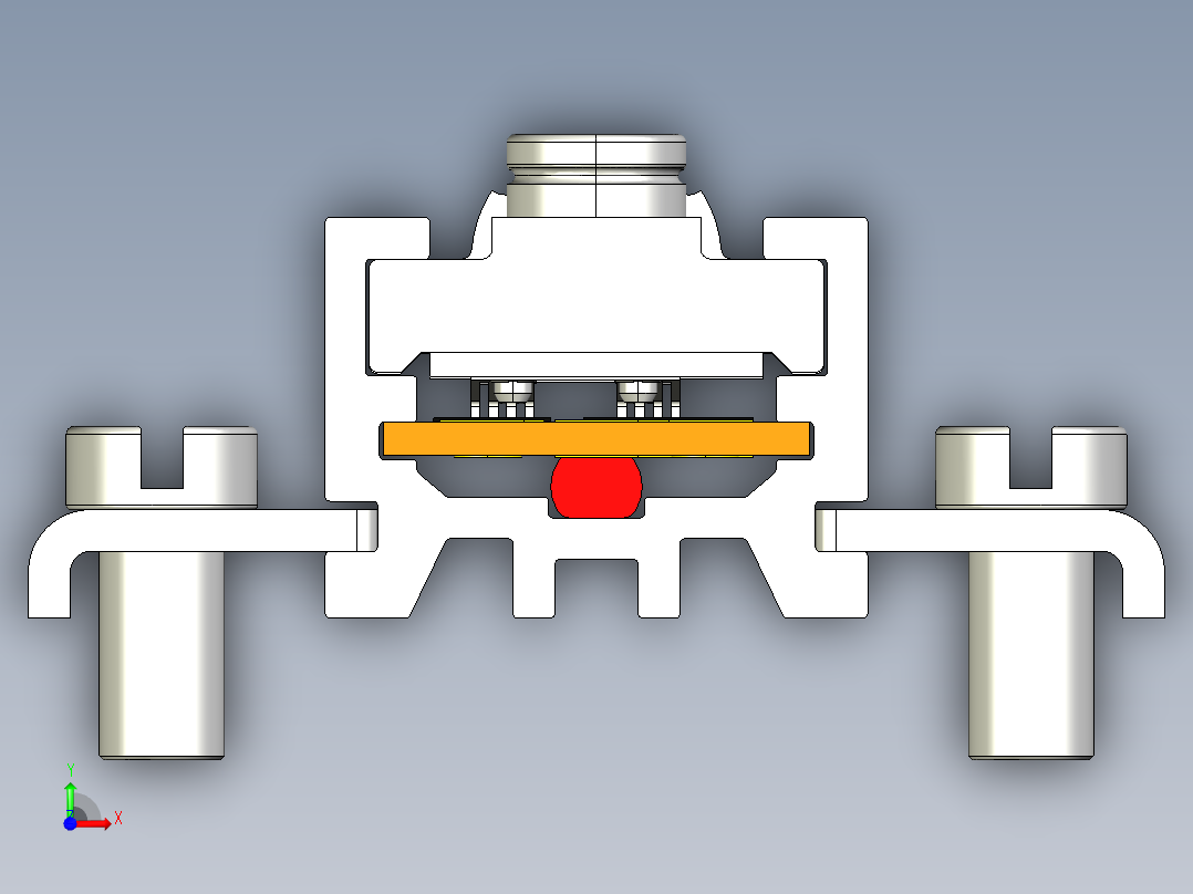 NOVOTECHNIK直线位移传感器PTP 系列-开放式结构传感器前视图