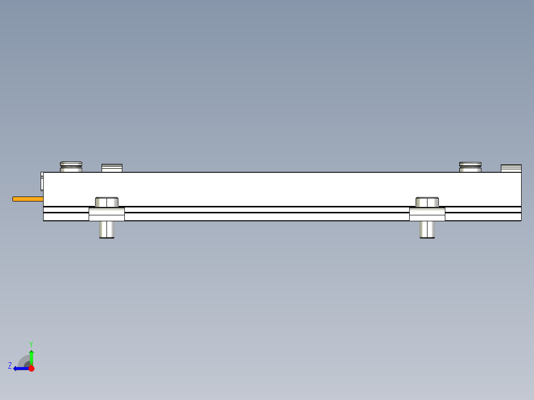 NOVOTECHNIK直线位移传感器PTP 系列-开放式结构传感器右视图