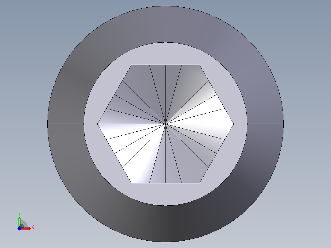 定位珠(輕荷重)(內六角)2203-3D多系列多零件图纸模型前视图