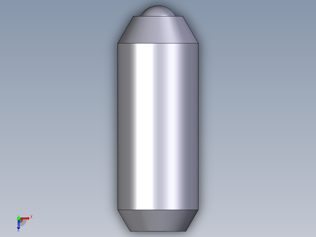 定位珠(輕荷重)(內六角)2203-3D多系列多零件图纸模型俯视图