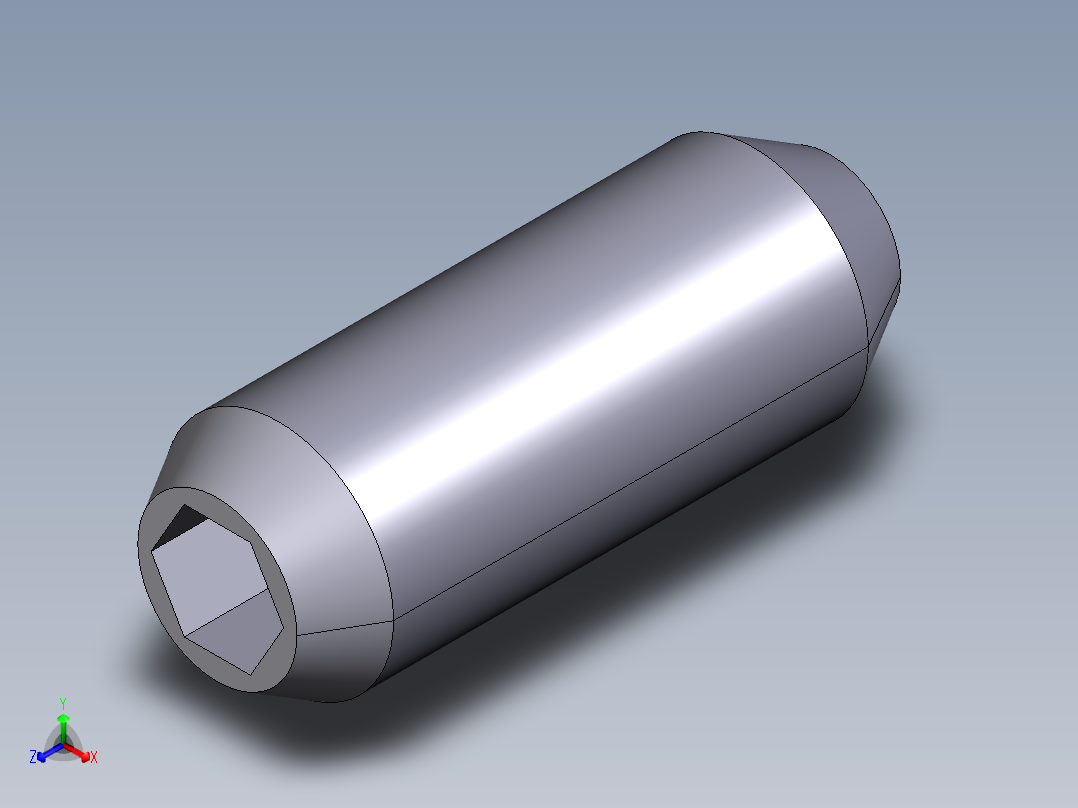 定位珠(輕荷重)(內六角)2203-3D多系列多零件图纸模型正等轴测图