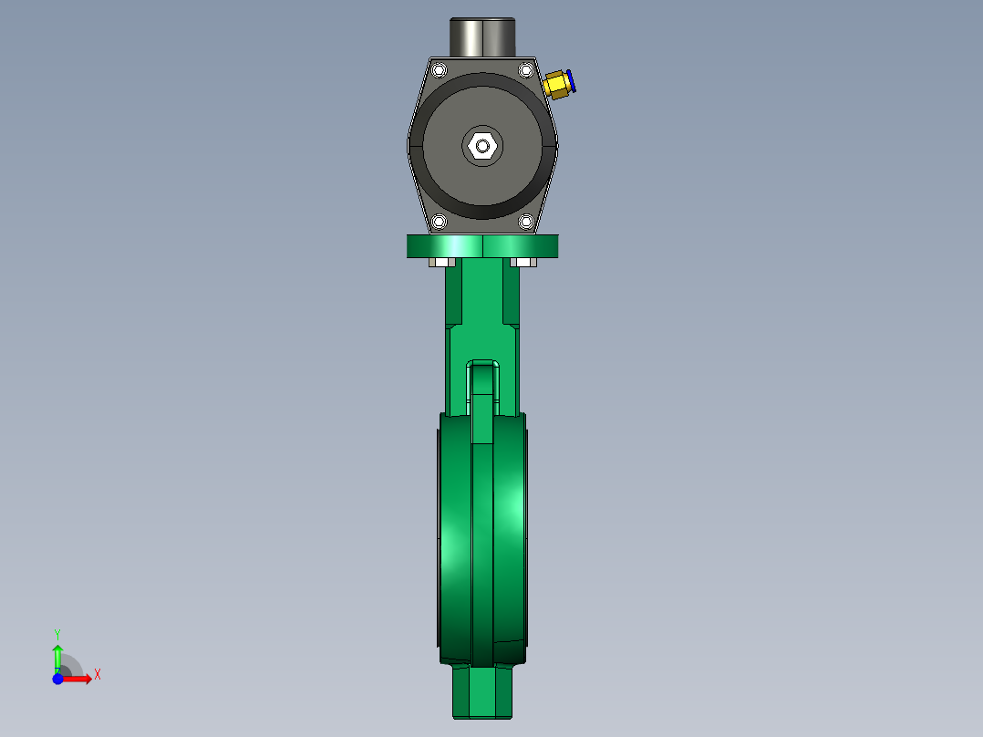 阀门模型-DN80____前视图