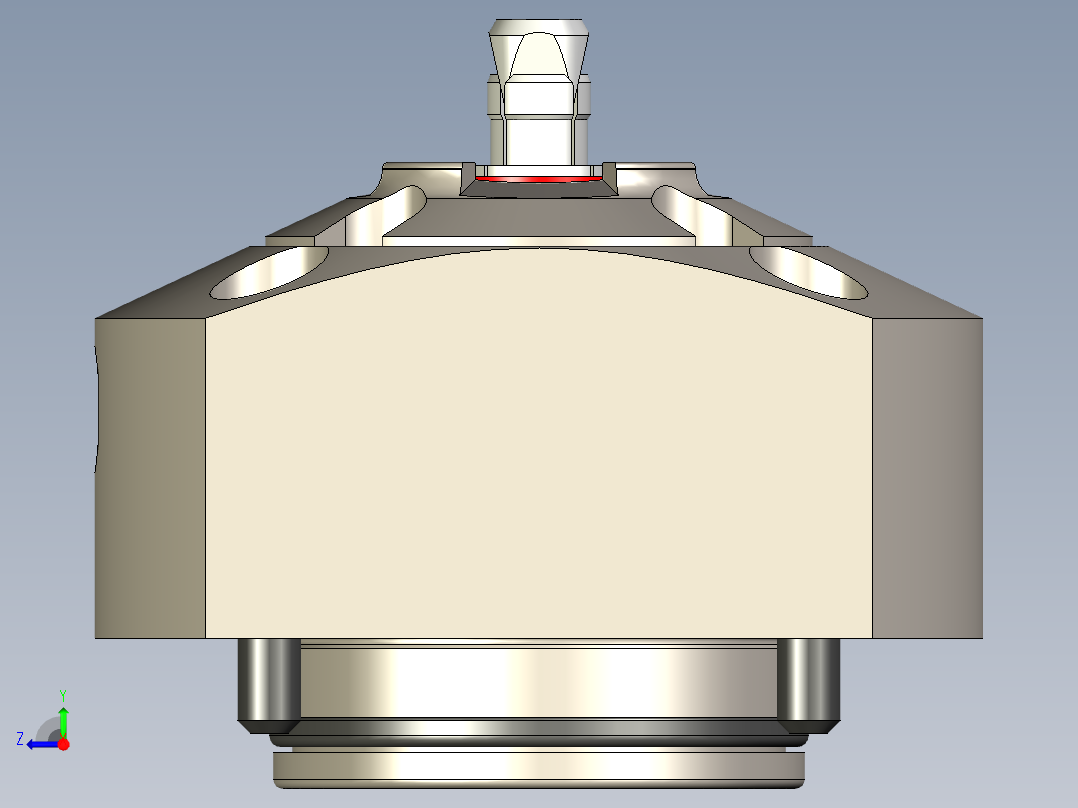 KOSMEKSFA1000-M1N-070多系列多零件图纸模型多系列多零件图纸模型右视图