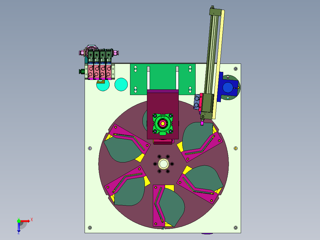 超声波折叠口罩焊边机俯视图