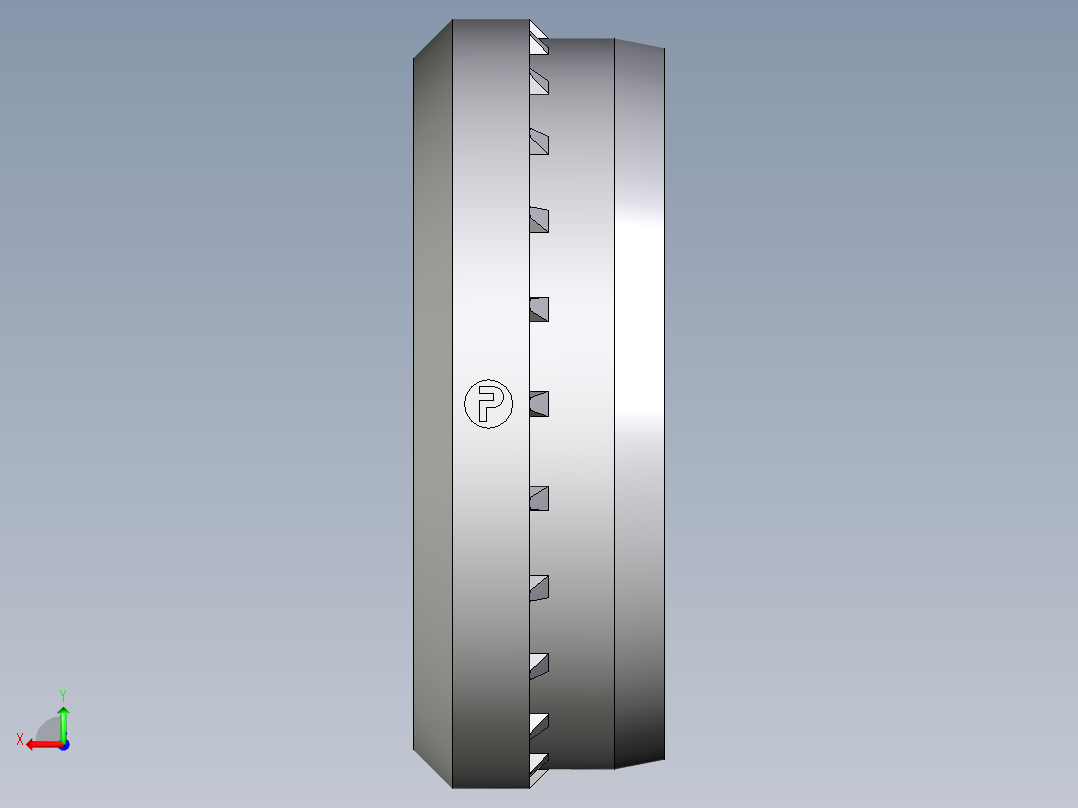 卡套式工业通用硬管接头Progressive_stop_ring_PSR35LX后视图