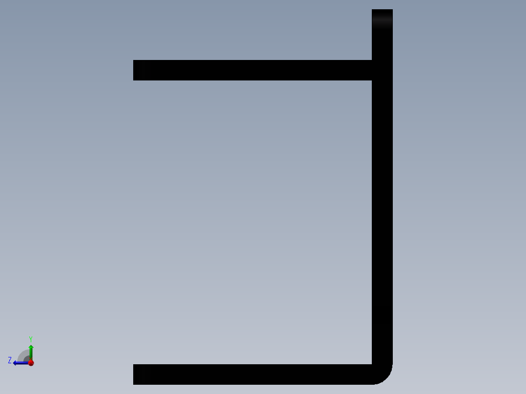 996R舵机支架右视图