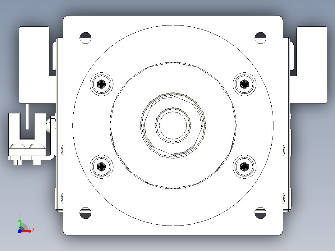 TPA-KNR-86E-1610C-L1050A1-M-P75-N3线性模块铝制底座前视图