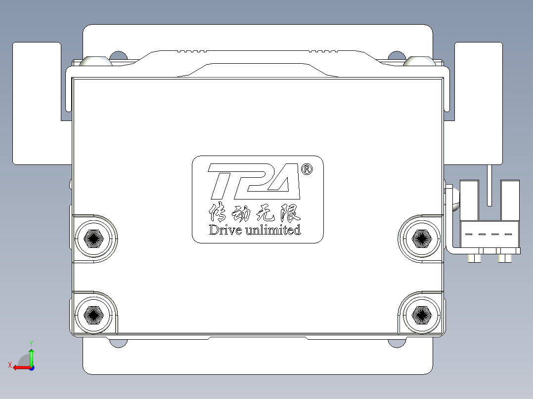 TPA-KNR-86E-1610C-L1050A1-M-P75-N3线性模块铝制底座后视图