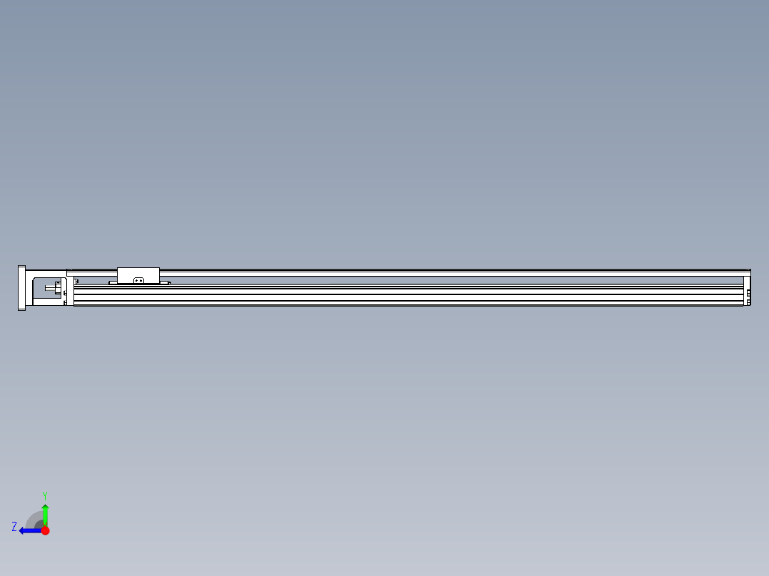 TPA-KNR-86E-1610C-L1050A1-M-P75-N3线性模块铝制底座右视图