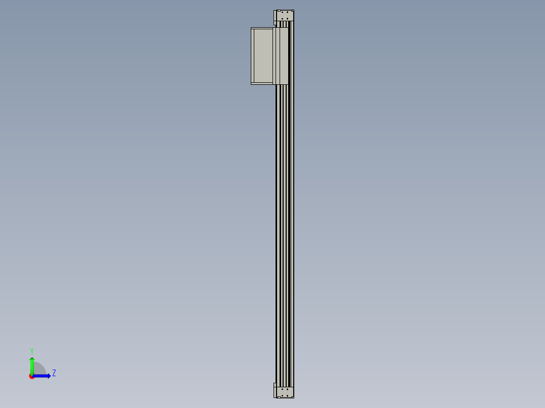 欧规系列-GB8Z-L200-S1350-BLR-P75-MS3左视图