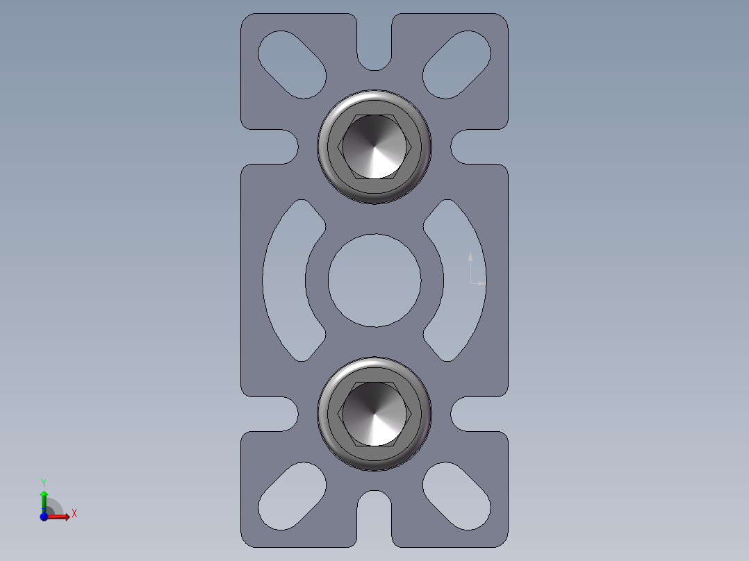 铝型材及其附件5.32.50.50100.M20前视图