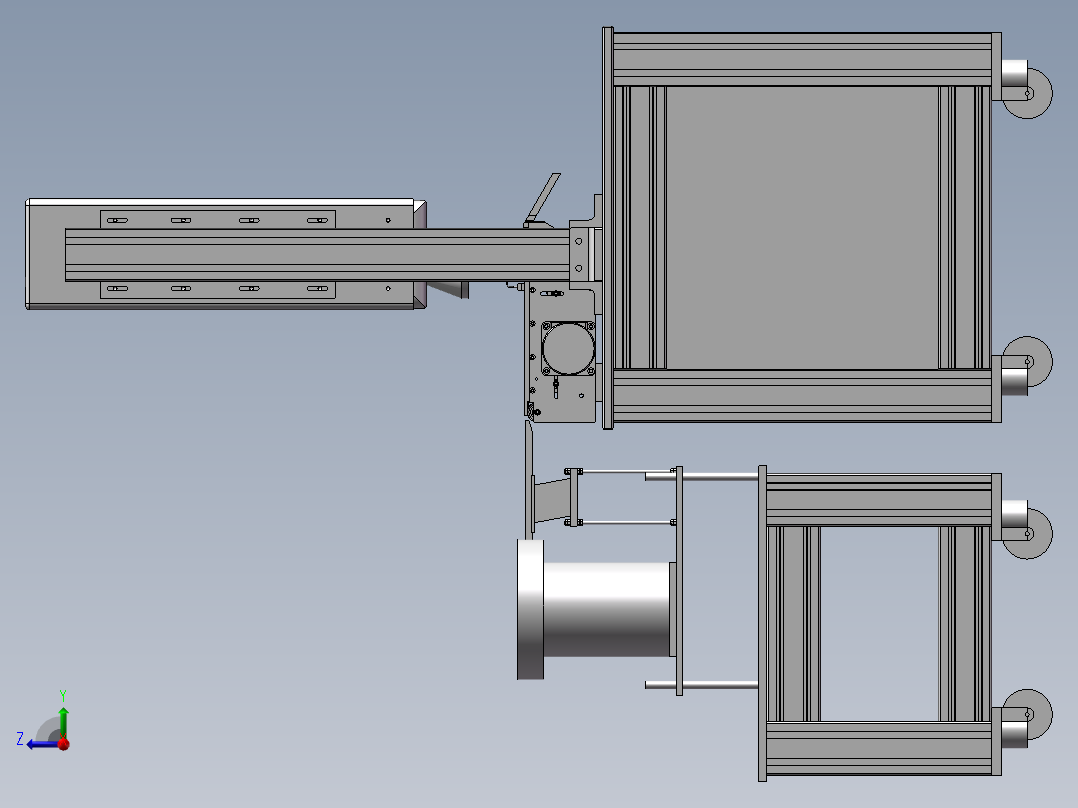 镭射机3D+2D图右视图